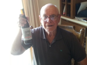Pappa Joppa with a Joppa Stout. Made my old man proud